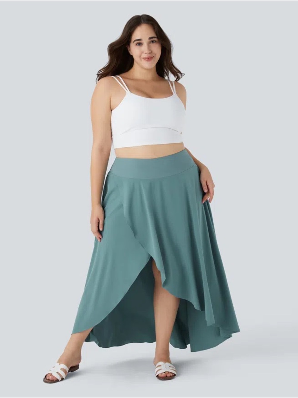 HALARA High-Low Maxi Skirt